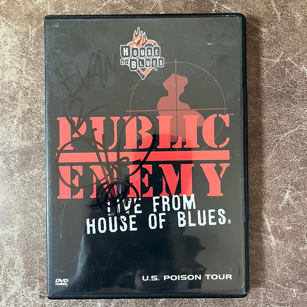 Public Enemy Live from House of Blues DVD Black US Poison Tour 2001 SIGNED